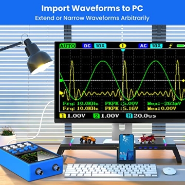 Handheld Oscilloscope 120MHz with Signal Generator and FFT
