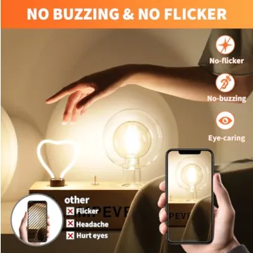 ALAMPEVER Dimmable LED Globe Bulbs, Stylish Lighting