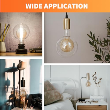 ALAMPEVER Dimmable LED Globe Bulbs, Stylish Lighting
