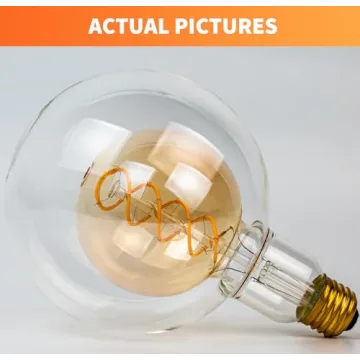 ALAMPEVER Dimmable LED Globe Bulbs, Stylish Lighting