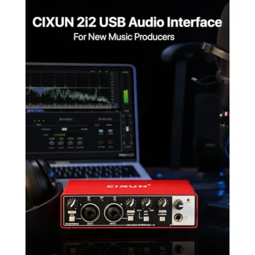 CIXUN 2i2 USB-C Audio Interface for Studio Recording, Streaming, and Podcasts