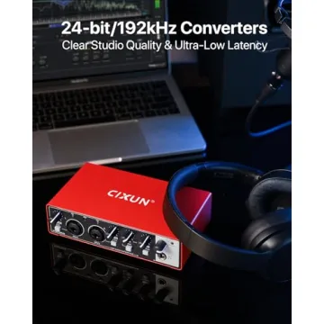 CIXUN 2i2 USB-C Audio Interface for PC/Mac Recording