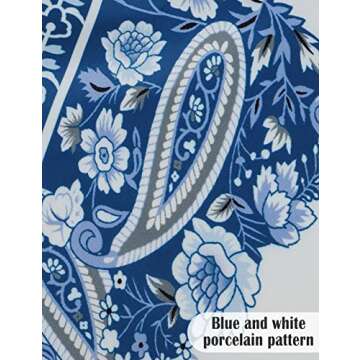 Gihuo Womens Boho Print Long Sleeve Top High Waist Shorts Sets 2 Piece Outfits Tropical Romper Summer Matching Set(Blue-S)