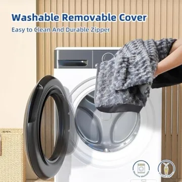 WESTERN HOME WH Large Dog Bed for Large Dogs, Dog Beds Large Sized Dog with Soft Rose Plush Removable Washable Cover, Orthopedic Egg Crate Foam Support and Non-Slip Bottom, Waterproof Pet Bed Mat