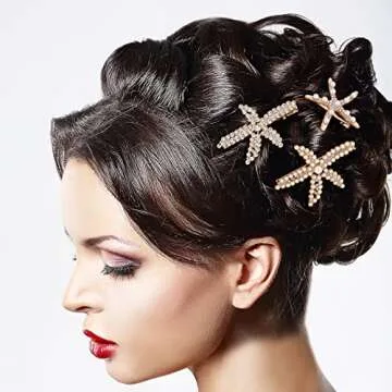 Gorgeous PAGOW Starfish Hair Clips Set for Events