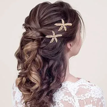 Gorgeous PAGOW Starfish Hair Clips Set for Events