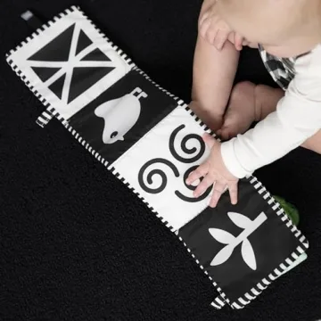 Baby Einstein Farm Explorers Counting at The Farm Soft Activity Book, Multisensory, for Tummy Time, Ages 0+ Months