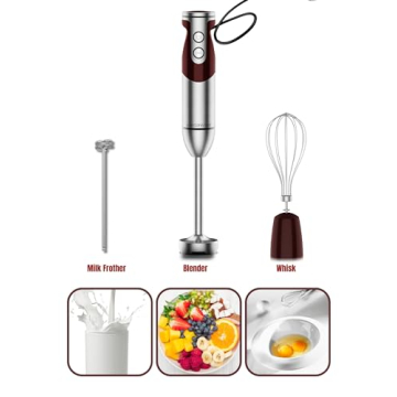 MegaWise 3-in-1 Powerful Immersion Blender with Attachments