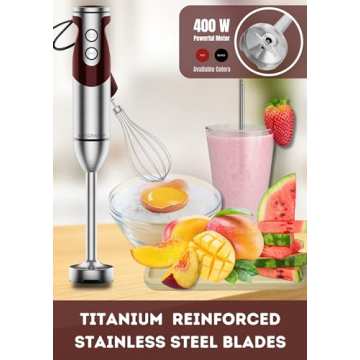 MegaWise 3-in-1 Powerful Immersion Blender with Attachments