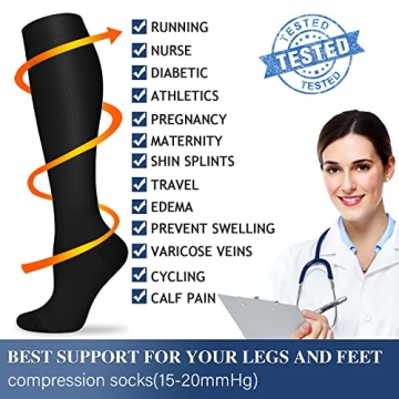 SOOVERKI Compression Socks - Supportive & Comfortable Circulation Socks