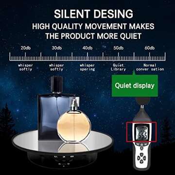 ZLMONDEE Rotating Display Stand: 360° Showcase Solution