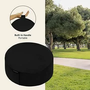 Retrospec Sedona Zafu Meditation Cushion - Yoga Pillow