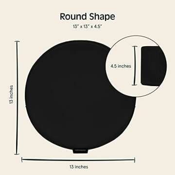 Retrospec Sedona Zafu Meditation Cushion - Yoga Pillow