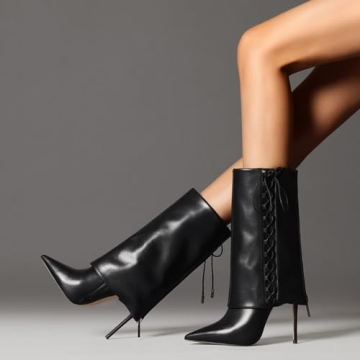 Chic Stiletto Heel Mid Calf Boots for Women