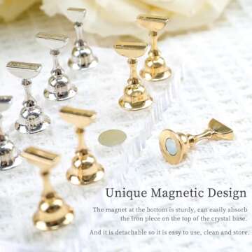 BQAN Transparent Acrylic Nail Holder for Nail Art