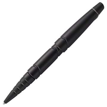 CRKT Williams Tactical Pen 2: Low Profile, EDC Self Defense Survival Pens Made of Black Anodized Alu...