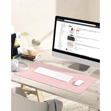 Non-Slip Leather Desk Mat Ideal for Work and Home