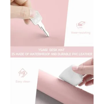 Non-Slip Leather Desk Mat Ideal for Work and Home