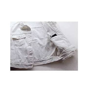 COWOKA Women's Stylish Denim Jacket with Pockets