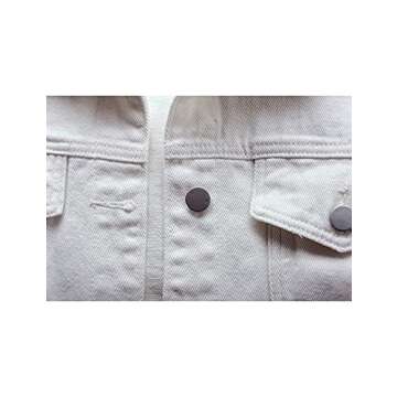 COWOKA Women's Stylish Denim Jacket with Pockets