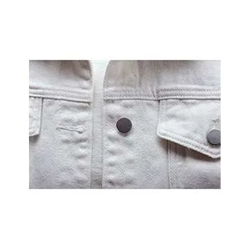 COWOKA Women's Stylish Denim Jacket with Pockets