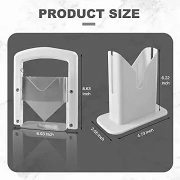 Bagel Slicer with Safety Shield and Stainless Steel Blade