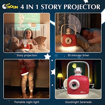 ZZZMOON Projector for Kids’ Bedtime Stories and Learning