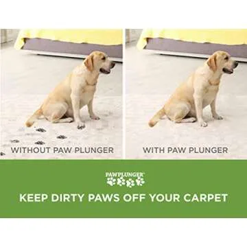 Paw Plunger – Dog Paw Cleaner - Dog and Puppy Essentials - Portable Dirty Paw Washer - Ideal for Medium Dogs - Black