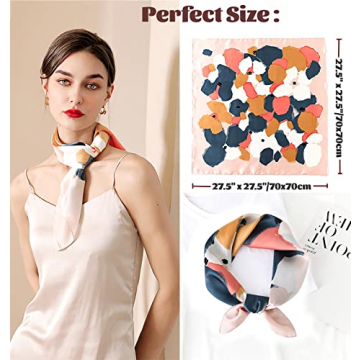 kcctoo 27.5" Mulberry Silk Feeling Head Scarf