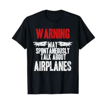 Talk about Airplanes - Funny Pilot and Aviation T-Shirt T-Shirt