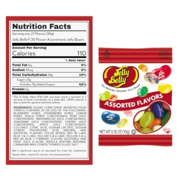 Assorted Jelly Beans Individual Bags for Parties and Gifts