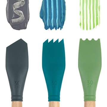 Princeton Artist Brush Catalyst Silicone Blades, for Artist Painting, Encaustics, Ceramics, and Food Crafting, Blade No. 2, Size 30