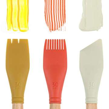 Princeton Artist Brush Catalyst Silicone Blades, for Artist Painting, Encaustics, Ceramics, and Food Crafting, Blade No. 2, Size 30