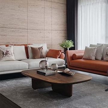 BAYCHEER 47" Walnut Rectangular Coffee Table - Elegant Design