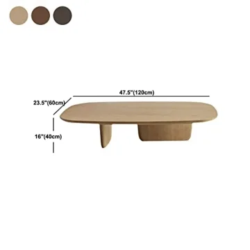 BAYCHEER 47" Walnut Rectangular Coffee Table - Elegant Design