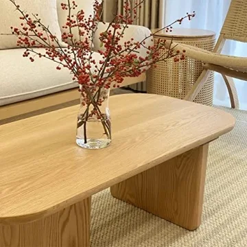 BAYCHEER 47" Walnut Rectangular Coffee Table - Elegant Design