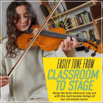 Mendini MV400 Full Size Violin Set - Perfect for Beginners