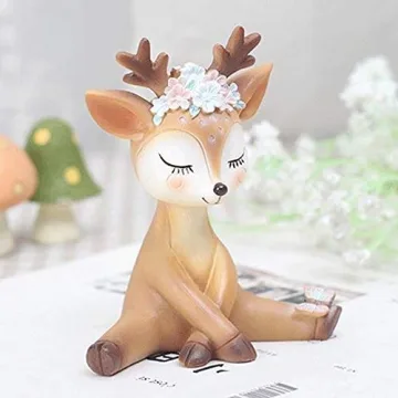 Adorable KEYUM 4 Pack Deer Figurines for All Occasions