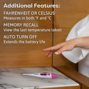 Microlife Digital Basal Thermometer for Ovulation Tracking