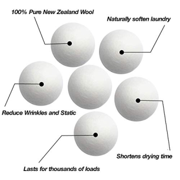 Wool Dryer Balls XL 6-Pack Eco-Friendly Laundry Solution