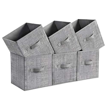 SONGMICS Set of 6 Stylish Storage Cubes for Organization