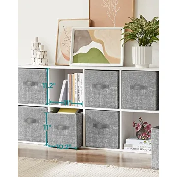 SONGMICS Set of 6 Stylish Storage Cubes for Organization
