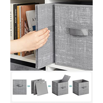 SONGMICS Set of 6 Stylish Storage Cubes for Organization