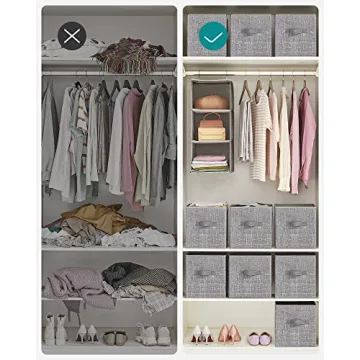 SONGMICS Set of 6 Stylish Storage Cubes for Organization