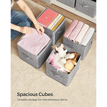 SONGMICS Set of 6 Stylish Storage Cubes for Organization