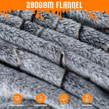 KAKWACO Halloween Glow in the Dark Blanket for Kids