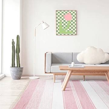InSimSea Green and Pink Wall Art Set for Living Room