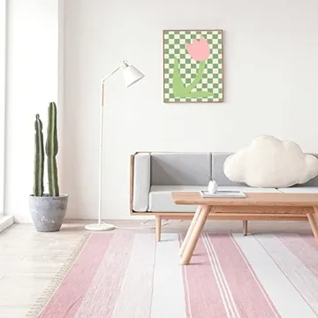 InSimSea Green and Pink Wall Art Set for Living Room