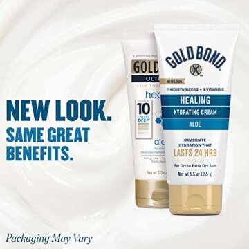 Gold Bond Healing Skin Therapy Lotion with aloe 5.5 oz., Non-Greasy & Hypoallergenic