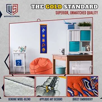 Notre Dame Fighting Irish Vintage Wool Banner Home Decor